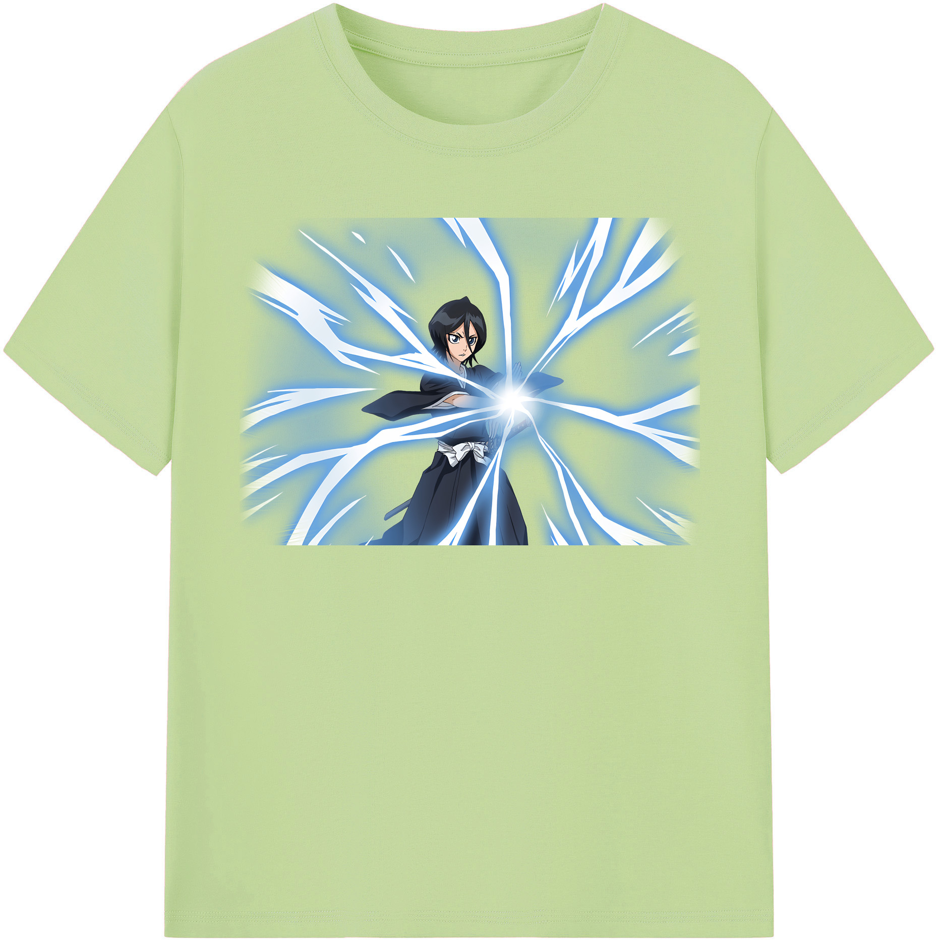 （画像用） ブリーチ 朽木ルキア BLEACH Kuchiki Rukia 綿100％半袖Tシャツ（フロントプリント）